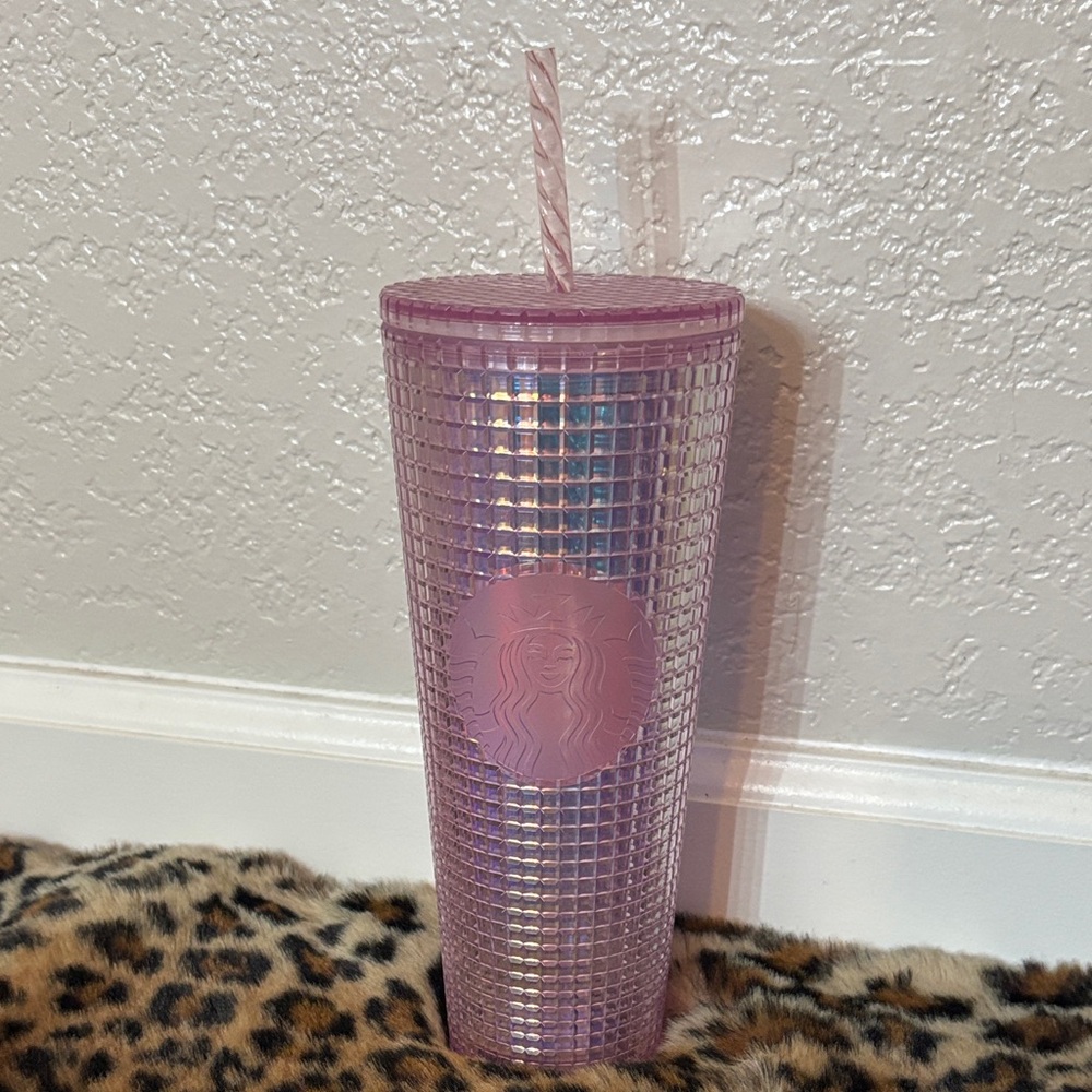 2 FOR $25❤️NEW Starbucks Iridescent Pink Tumbler 24oz